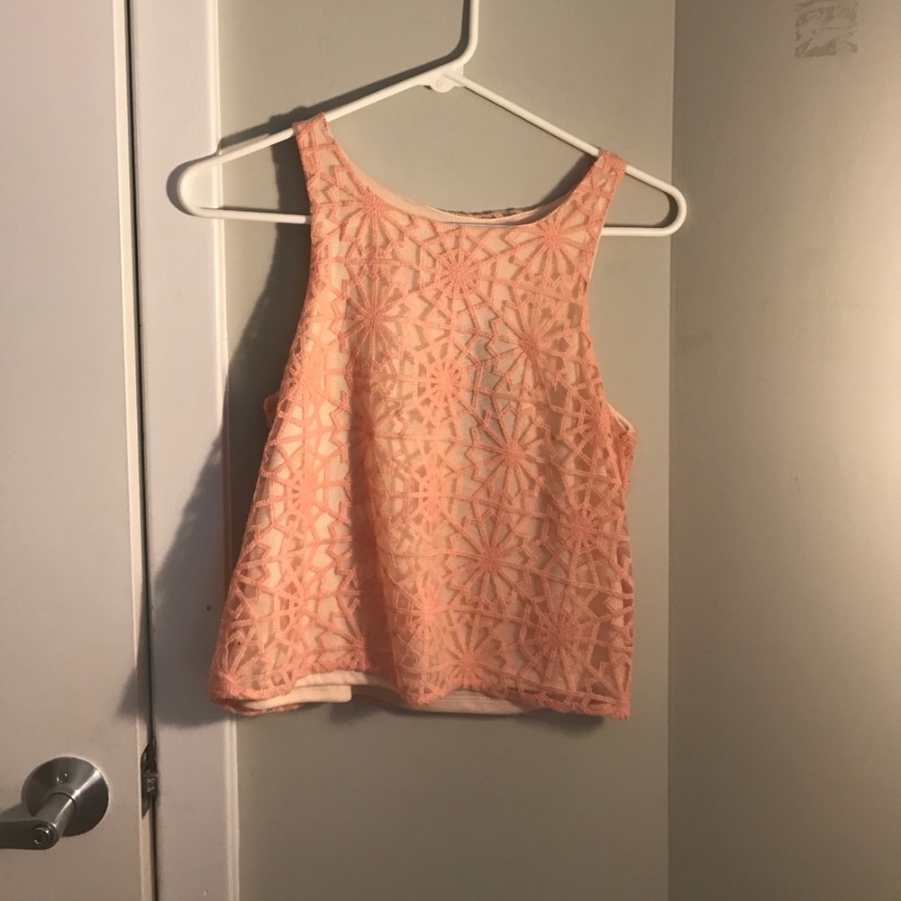 Francesca’s Pink Crop Top NWT